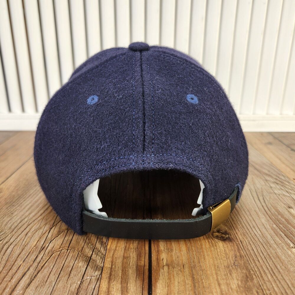 Aether Wool Hat Total Eclipse Blue Strapback Merino Wicking Baseball Dad Cap USA - Picture 4 of 9